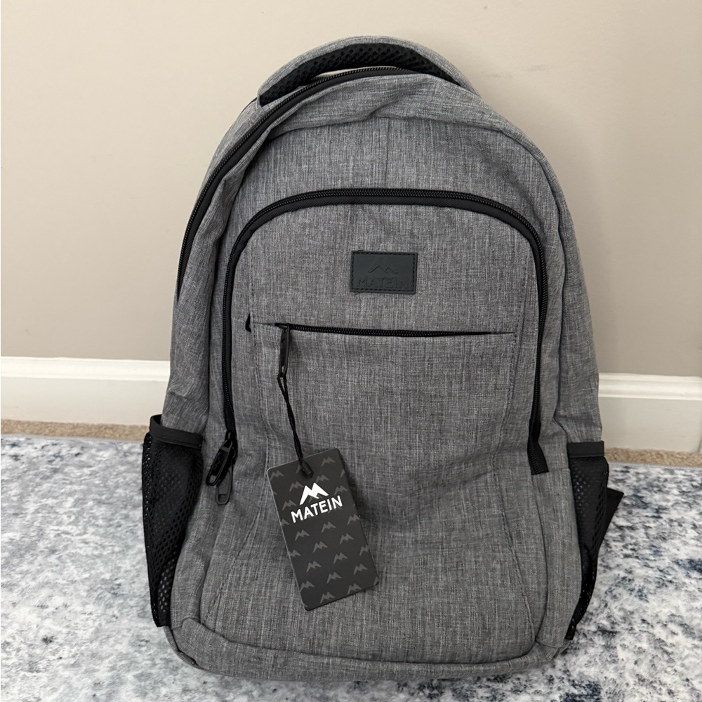 Gray Backpack for Men